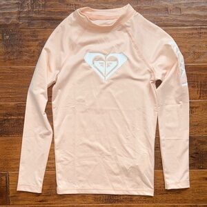 Roxy GIRLS HEATER LS LYCRA RASHIE Swim Rash Guard, size 10